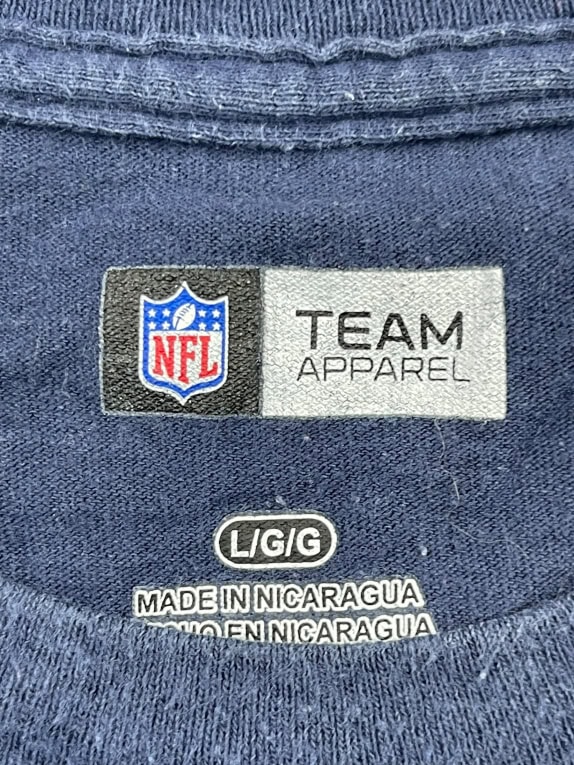 NFL T-Shirt Big Logo Μπλε UNISEX L