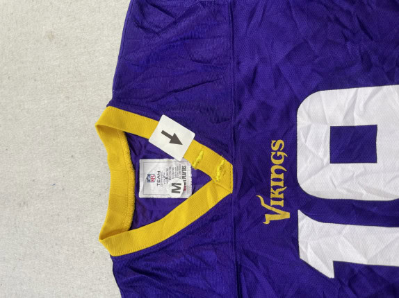 NFL TEAM APPAREL MAGLIA FOOTBALL VINTAGE VIOLA UOMO PRE OWNED M