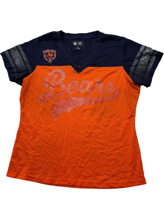 NFL TEAM APPAREL CHICAGO BEARS FOOTBALL JERSEY SPORTSWEAR ΠΟΡΤΟΚΑΛΙ ΓΥΝΑΙΚΕΙΟ PRE OWNED L
