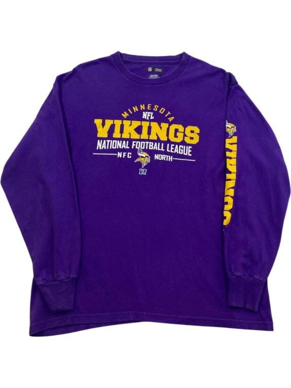 NFL TEAM APPAREL SWEATSHIRT SPORTSWEAR PURPLE MEN PRE OWNED L