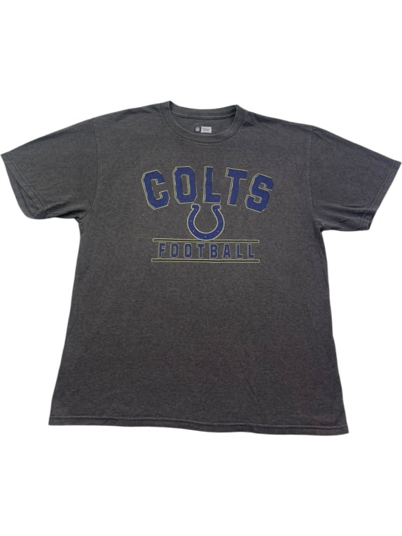 NFL TEAM APPAREL GRAPHIC TEE CHARCOAL MENS PRE OWNED L
