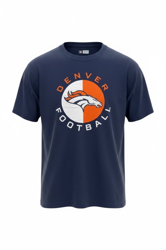 NFL TEAM APPAREL GRAPHIC TEE NAVY UOMO PRE OWNED L
