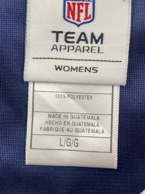 NFL TEAM APPAREL GRAPHIC TEE SPORTSWEAR NAVY WOMENS PRE OWNED L