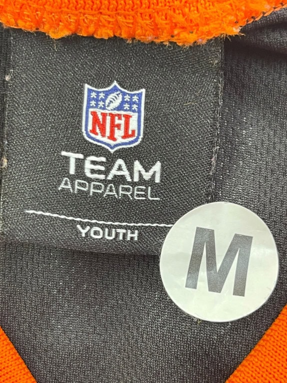 NFL TEAM APPAREL JERSEY SPORTSWEAR ΜΑΥΡΟ ΠΟΡΤΟΚΑΛΙ ΑΝΤΡΙΚΟ PRE OWNED M