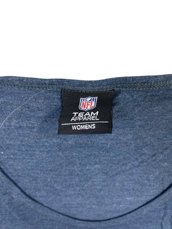 NFL Team Apparel Maglietta a maniche lunghe Super Bowl 50 Denver Broncos Logo Blu Donna L