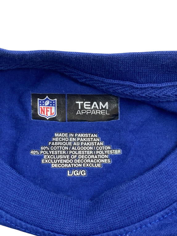 NFL TEAM APPAREL Μακρυμάνικη Μπλούζα Colts Football Logo Μπλε / Γκρι UNISEX L