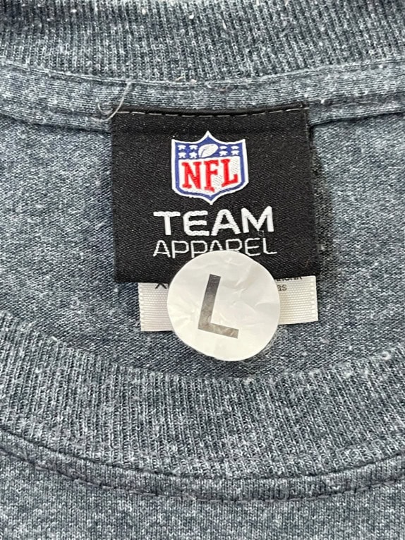 NFL TEAM APPAREL MAGLIA MANICA LUNGA SPORTSWEAR CHARCOAL UOMO PRE OWNED L