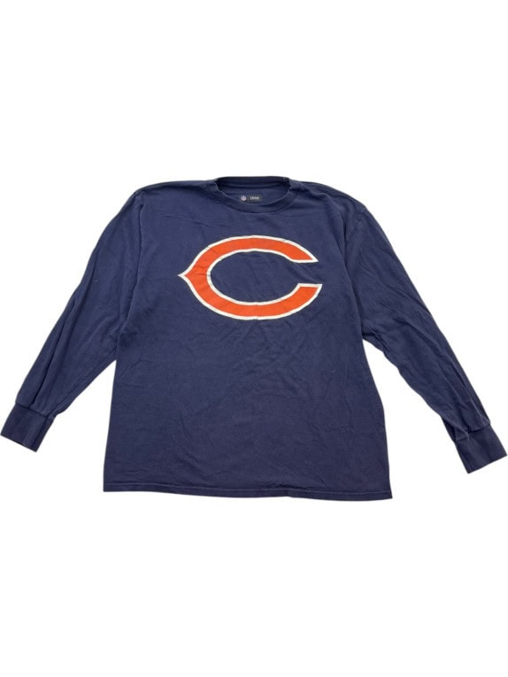 NFL TEAM APPAREL LONG SLEEVE T SHIRT SPORTSWEAR NAVY MEN PRE OWNED M