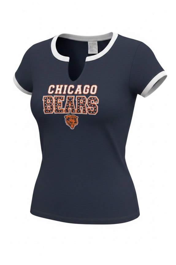 NFL TEAM APPAREL T SHIRT GRAPHIC NAVY WOMENS PRE OWNED S
