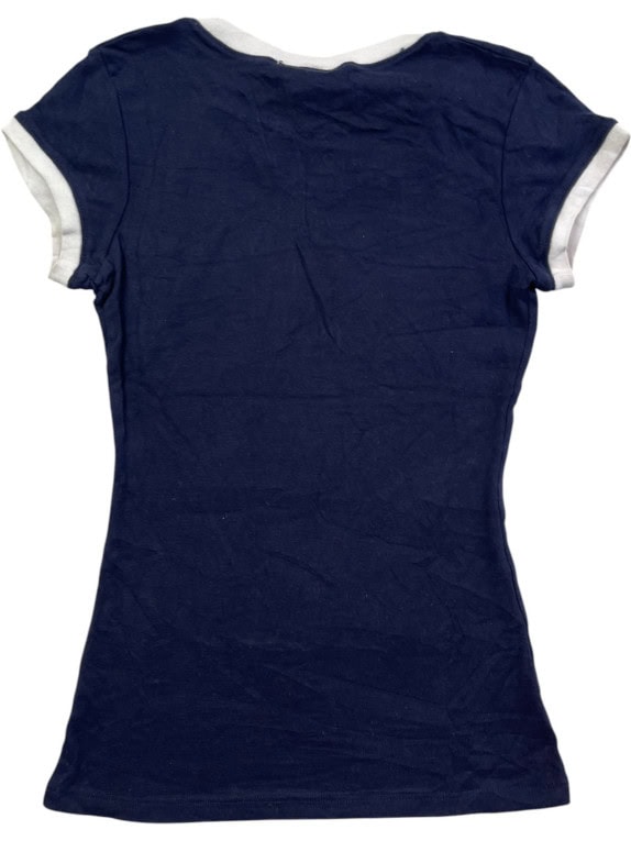 NFL TEAM APPAREL T SHIRT GRAPHIC NAVY WOMENS PRE OWNED S