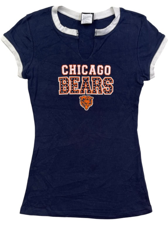 NFL TEAM APPAREL T SHIRT GRAPHIC NAVY WOMENS PRE OWNED S