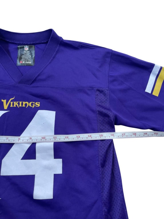 NFL TEAM APPAREL MAGLIA FOOTBALL AMERICANO JUNIOR SPORTSWEAR VIOLA UNISEX PRE OWNED M