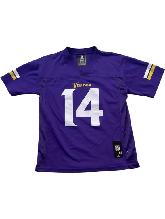 NFL TEAM APPAREL MAGLIA FOOTBALL AMERICANO JUNIOR SPORTSWEAR VIOLA UNISEX PRE OWNED M