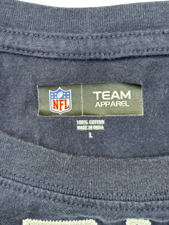 NFL TEAM APPAREL PATRIOTS ΜΑΚΡΥΜΑΝΙΚΗ ΜΠΛΟΥΖΑ SPORTSWEAR NAVY OFF WHITE ΓΥΝΑΙΚΕΙΟ PRE OWNED L