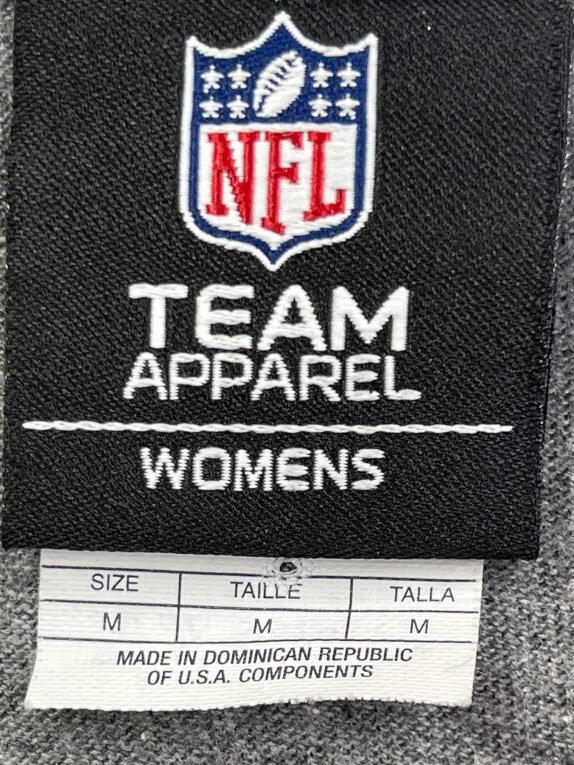 NFL Team Apparel Pittsburgh Steelers T-Shirt Logo Γκρι Γυναικείο M