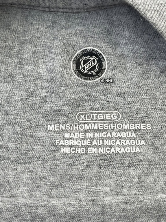 NHL ΜΠΛΟΥΖΑ GRAPHIC ΓΚΡΙ ΑΝΤΡΙΚΟ PRE OWNED XL