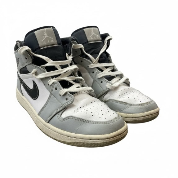Nike Air Jordan 1 Mid Ανδρικά Sneakers Γκρι/Λευκά EU 40.5