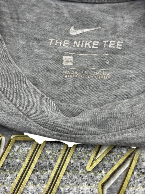 NIKE AIR T-SHIRT BIG LOGO GRIGIO UNISEX LARGE