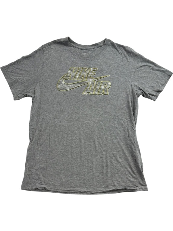 NIKE AIR T-SHIRT BIG LOGO GRIGIO UNISEX LARGE
