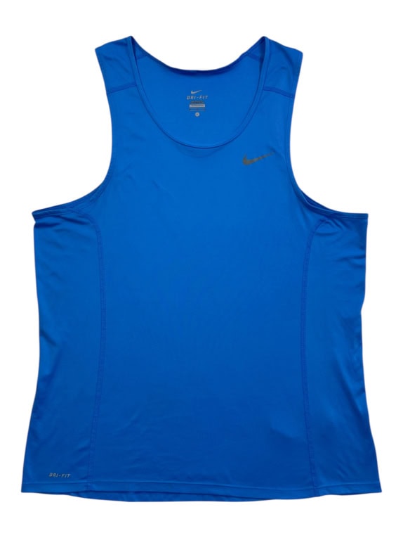 NIKE ΑΜΑΝΙΚΟ ΜΠΛΟΥΖΑΚΙ DRI-FIT ΛΟΓΟΤΥΠΟ ΜΠΛΕ ΑΝΔΡΙΚΟ L