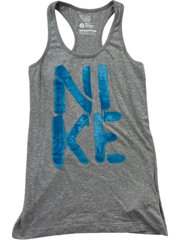 NIKE ΑΜΑΝΙΚΟ TOP ATHLETIC GRAPHIC ΓΚΡΙ ΓΥΝΑΙΚΕΙΟ PRE OWNED S