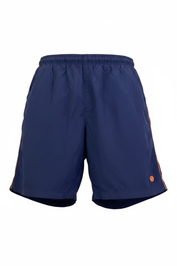 Nike Costume da bagno short da uomo blu con dettagli arancioni taglia XL
