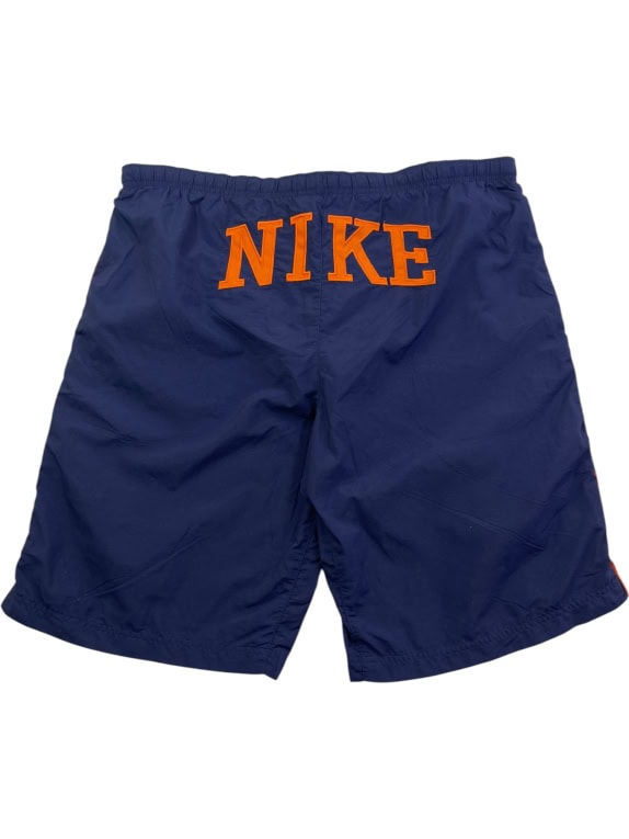 Nike Costume da bagno short da uomo blu con dettagli arancioni taglia XL