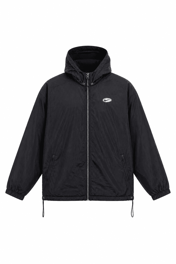 2000s NIKE ANORAK JACKET STREETWEAR ΜΑΥΡΟ ΑΝΤΡΙΚΟ PRE OWNED XL