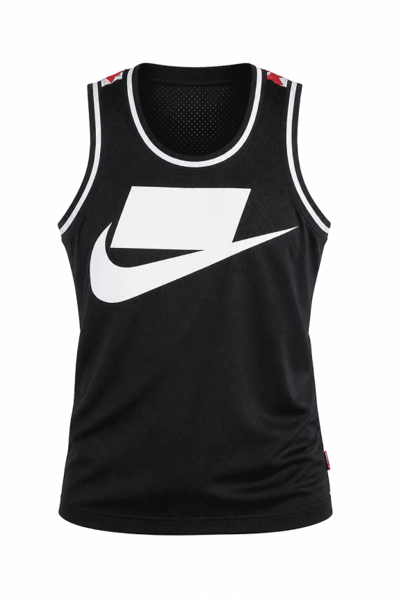 NIKE ATHLETIC TANK TOP BLACK UNISEX PRE OWNED M