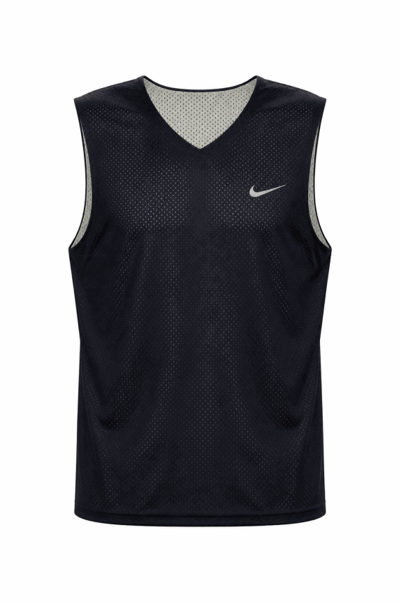 NIKE ΑΘΛΗΤΙΚΟ ΑΜΑΝΙΚΟ ΜΠΛΟΥΖΑΚΙ MINIMAL ΜΑΥΡΟ ΑΝΤΡΙΚΟ PRE OWNED XS/S