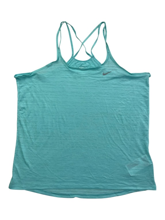 NIKE ΑΘΛΗΤΙΚΟ ΦΑΝΕΛΑΚΙ DRI-FIT STRIPED SAGE GREEN ΓΥΝΑΙΚΕΙΟ M