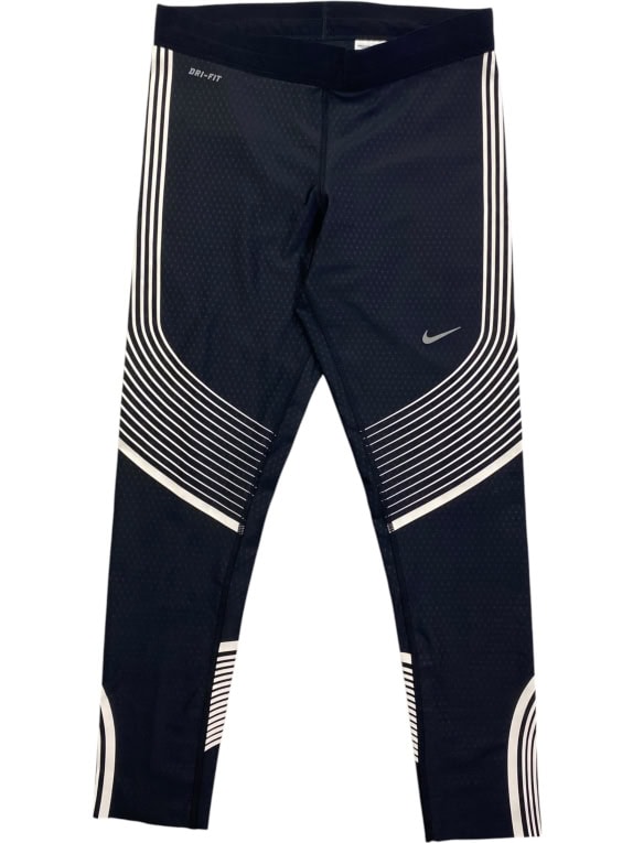 NIKE ATHLETIC TIGHTS DRI-FIT GRAPHIC BLACK FEMALE S