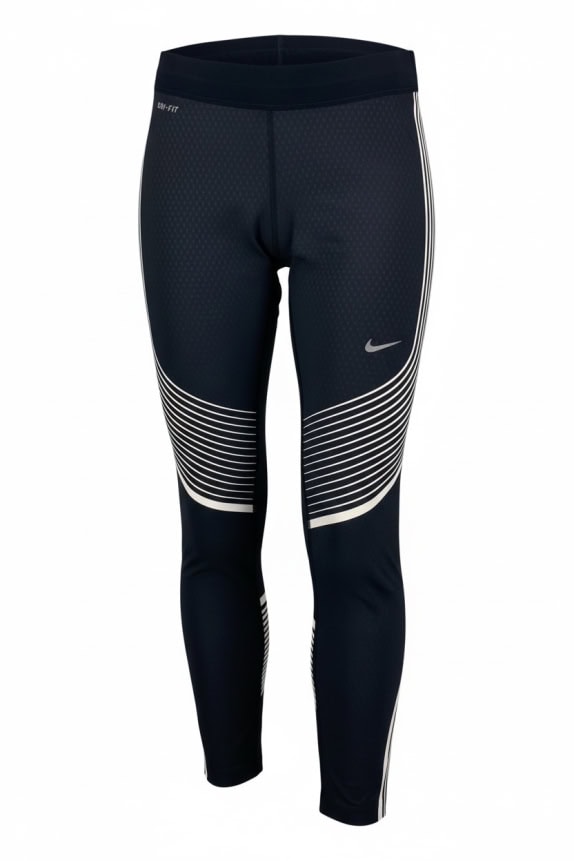 NIKE ATHLETIC TIGHTS DRI-FIT GRAPHIC BLACK FEMALE S