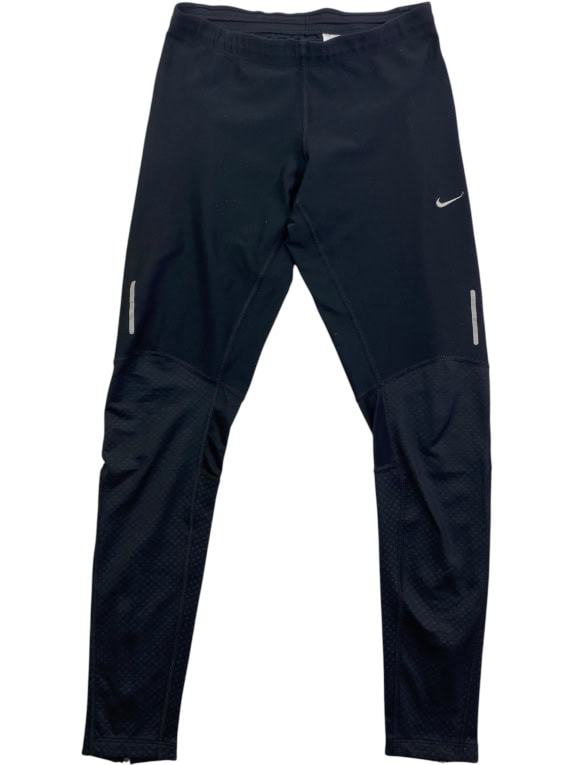 NIKE leggings sportivi DRI-FIT RUNNING LOGO neri da uomo S