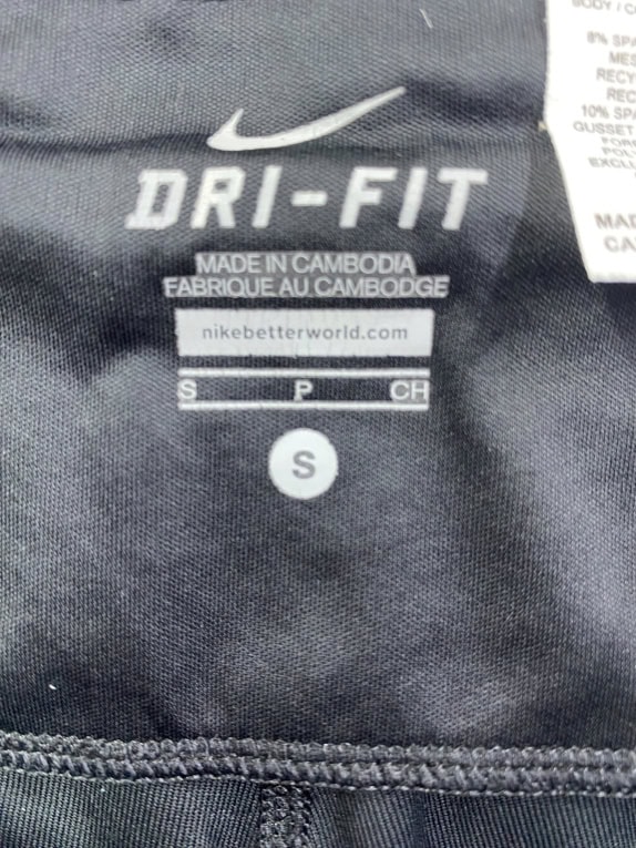 NIKE leggings sportivi DRI-FIT RUNNING LOGO neri da uomo S