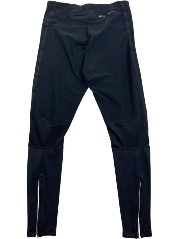 NIKE leggings sportivi DRI-FIT RUNNING LOGO neri da uomo S