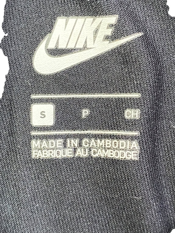 NIKE LEGGINGS WITH LOGO BLACK/PURPLE WOMEN'S S