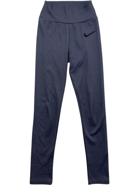 Nike Αθλητικό Κολάν Ribbed Swoosh Γκρι Γυναικείο XS