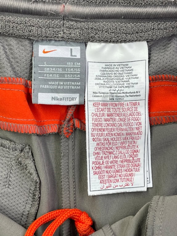 NIKE SHORTS SPORTIVI SPORTSWEAR GRIGIO UOMO PRE OWNED L