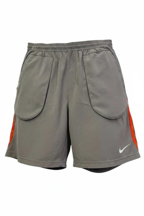 NIKE SHORTS SPORTIVI SPORTSWEAR GRIGIO UOMO PRE OWNED L