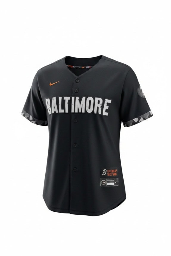 NIKE BASEBALL JERSEY GRAPHIC BLACK UOMO PRE OWNED S