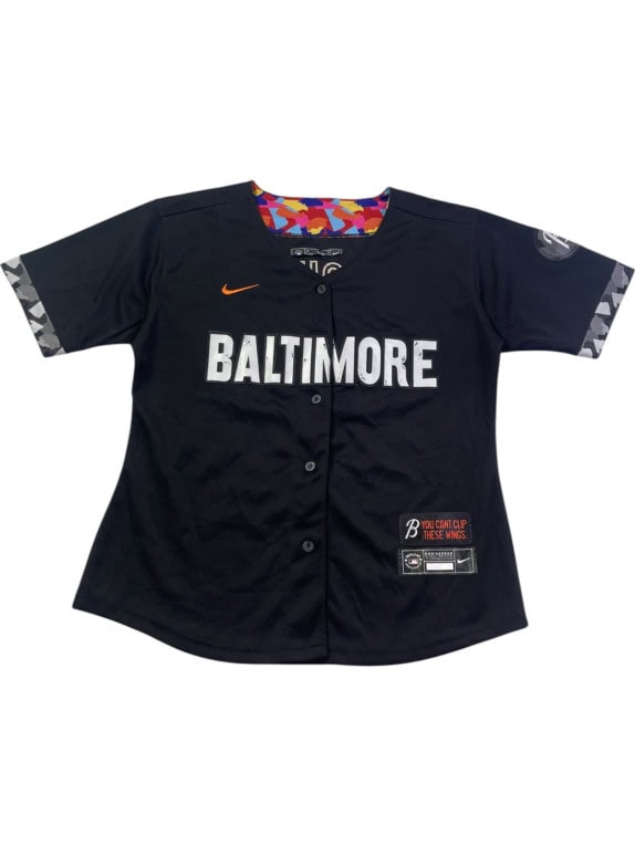 NIKE BASEBALL JERSEY GRAPHIC BLACK UOMO PRE OWNED S