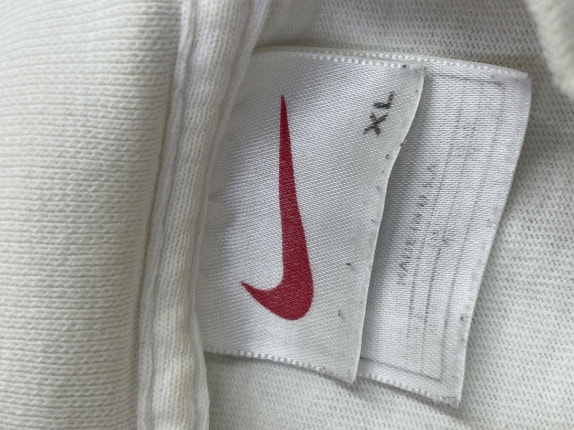 80S NIKE SHIRT MINIMAL OFF WHITE MEN PRE OWNED XL