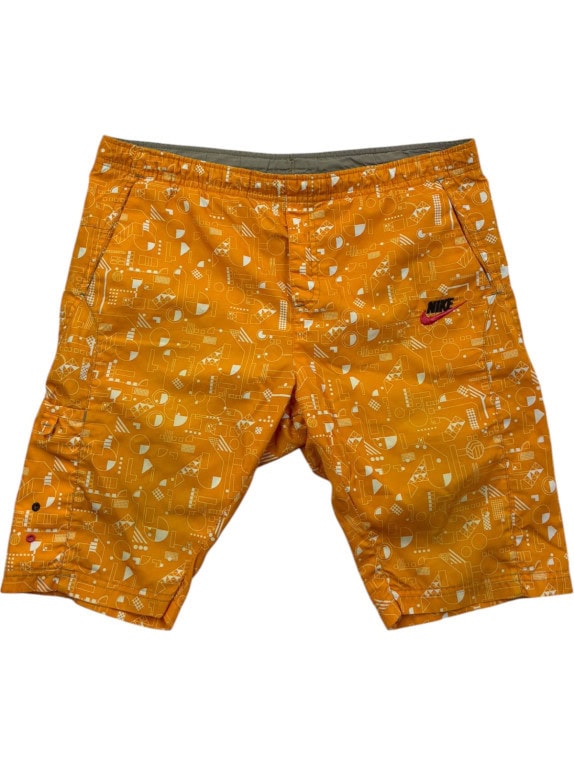 NIKE CARGO SHORTS GRAPHIC SENAPE UNISEX PRE OWNED L