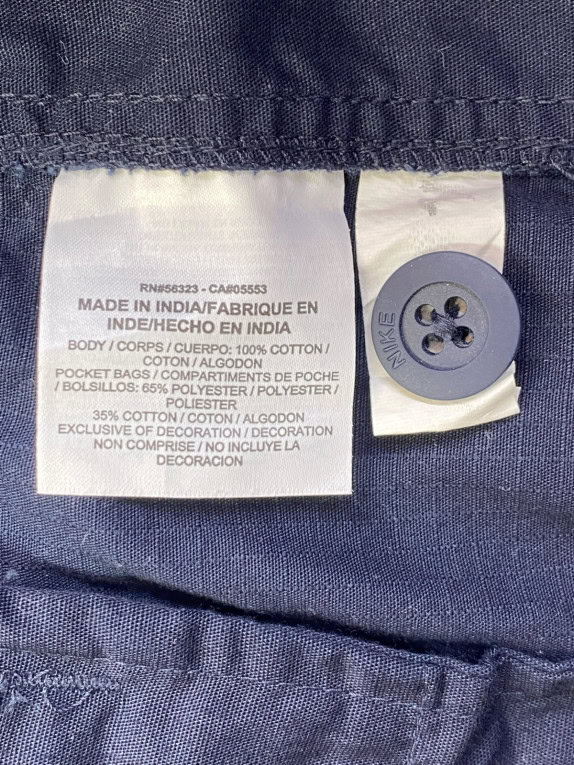 NIKE BERMUDA CARGO UTILITY NAVY UOMO PRE OWNED XXL
