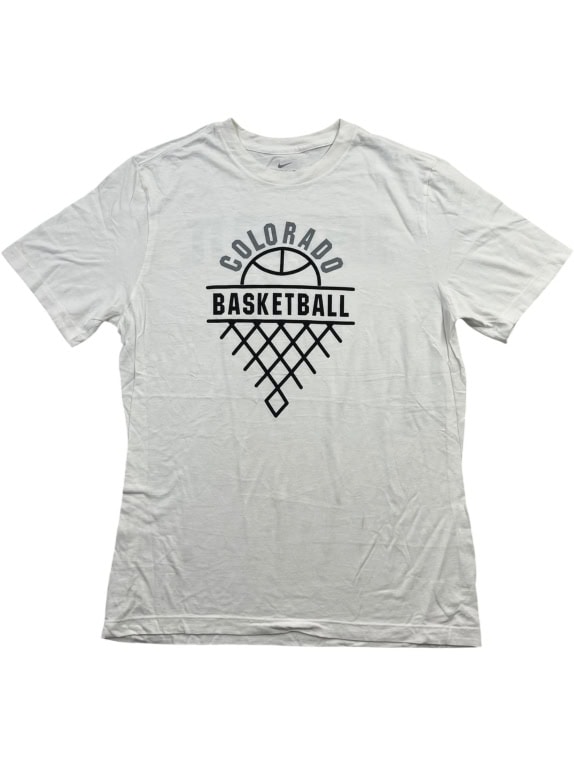 Nike Colorado Basketball T-Shirt Logo White Unisex M