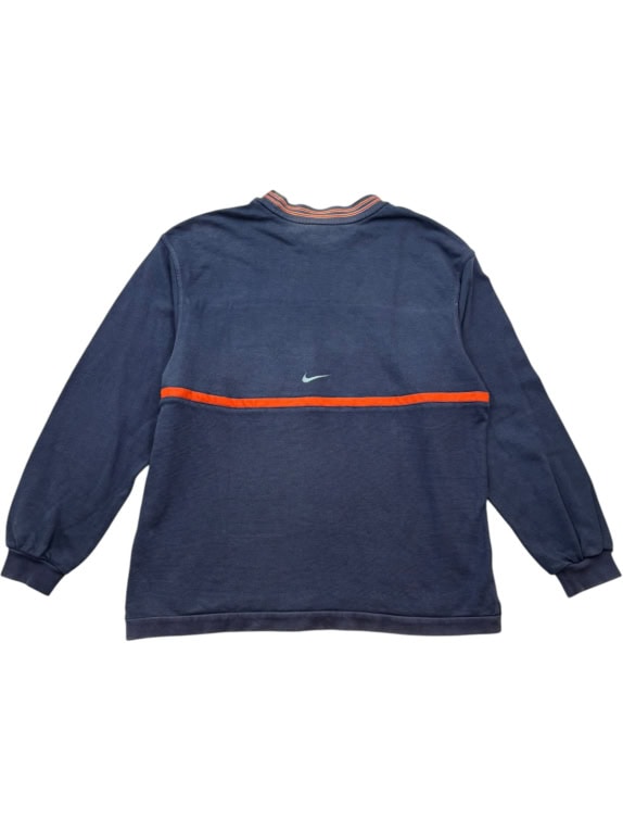 NIKE CREWNECK VINTAGE NAVY MENS PRE OWNED L