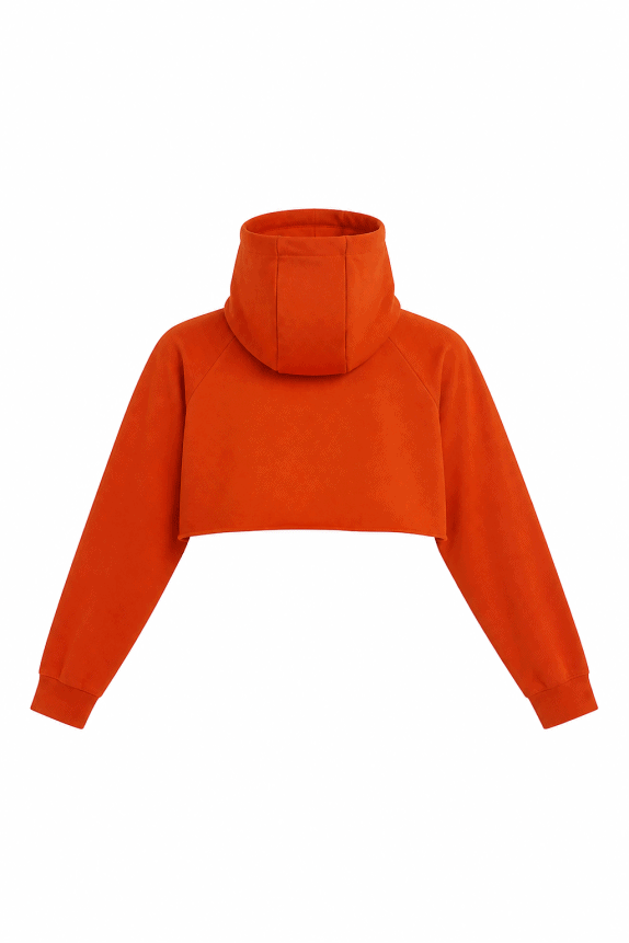 NIKE CROP HOODIE STREETWEAR ΠΟΡΤΟΚΑΛΙ ΓΥΝΑΙΚΕΙΟ PRE OWNED M