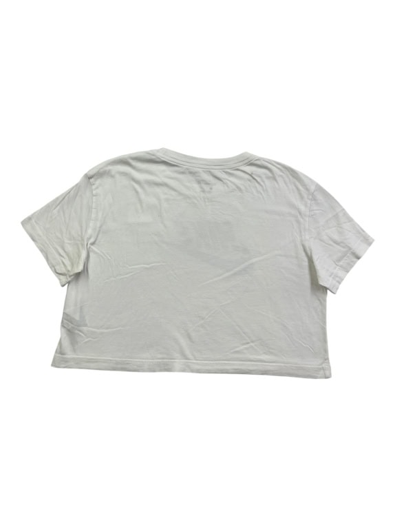NIKE CROP TOP T-SHIRT CASUAL LOGO ΛΕΥΚΟ ΓΥΝΑΙΚΕΙΟ S