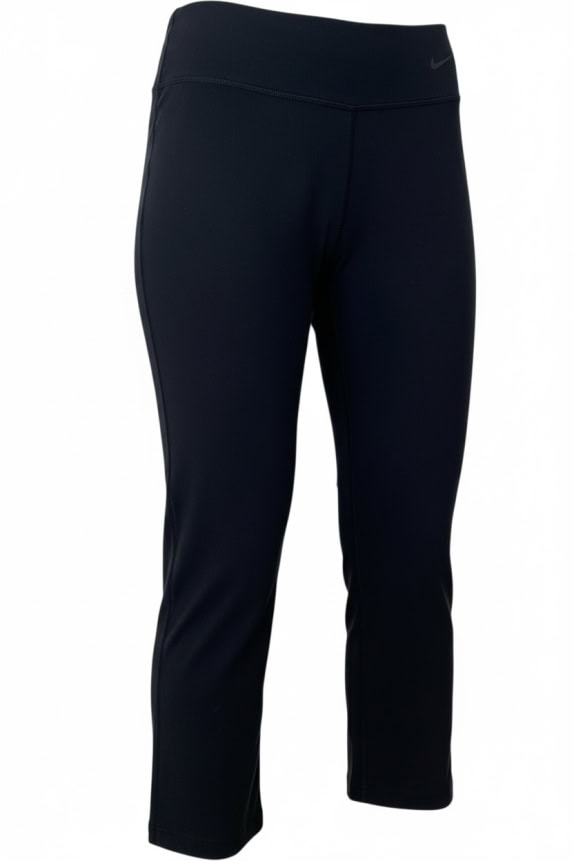 Nike Dri-FIT Αθλητικό Κολάν Cropped Logo Μαύρο Γυναικείο S